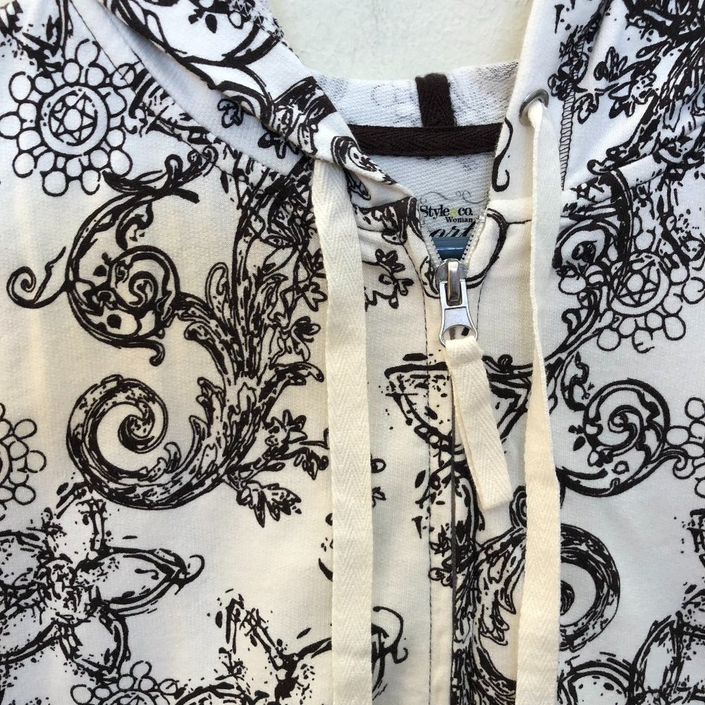 Style & Company Womens Short Sleeve Sweatshirt